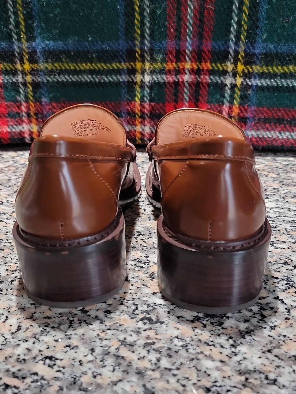 J.Crew Coin Loafers Spazzolato Leather Brown Womens Size 7 - Picture 4 of 6